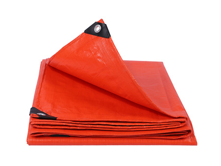 Double orange tarpaulin